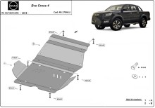 Aluminium plaque couvercle cache protection moteur Evo Cross 4 (2018-2026)