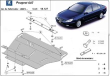 Acier plaque couvercle cache protection moteur Peugeot Bipper (2001-2010)