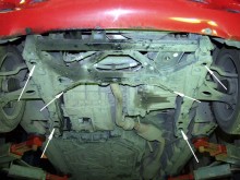 Acier plaque couvercle cache protection moteur Mercedes B-Class W247 (1997-2004)