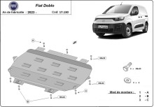 Acier plaque couvercle cache protection moteur Ford Transit Connect - automat (2023-2026)