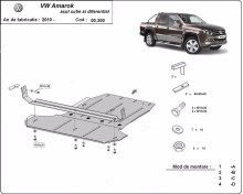 Acier plaque couvercle cache protection moteur VW Caddy (2010-2022)