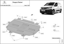 Acier plaque couvercle cache protection moteur Opel Grandland X (2018-2026)