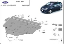 Acier plaque couvercle cache protection moteur Ford C - Max (2004-2010)