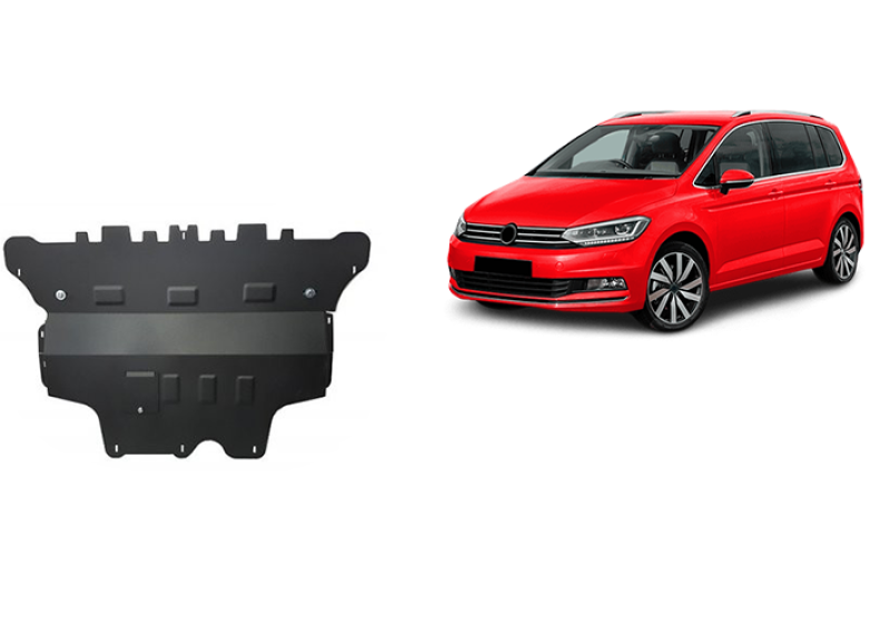 Acier plaque couvercle cache protection moteur Volkswagen Touran (2015-2026)