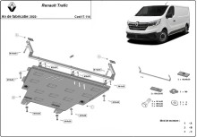 Stalowa Osłona pod silnik Renault Trafic 3 facelift (2022-2026)