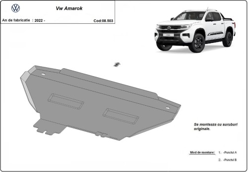 Stalowa Osłona chłodnicy Volkswagen Amarok 2 (2022-2026)