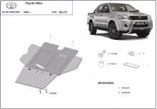 Stalowa Osłona skrzyni biegów oraz filtr cząstek stałych Toyota Hilux (2004-2015)