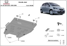 Stalowa Osłona pod silnik Honda Jazz (2002-2008)