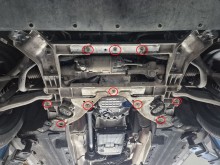 Acier plaque couvercle cache protection moteur Alfa Romeo Stelvio (2016-2026)