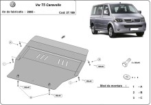Acier plaque couvercle cache protection moteur Volkswagen Crafter (2003-2015)