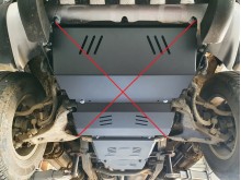 Acier plaque couvercle cache protection boîte de vitesses Mitsubishi Shogun Sport (2008-2016)