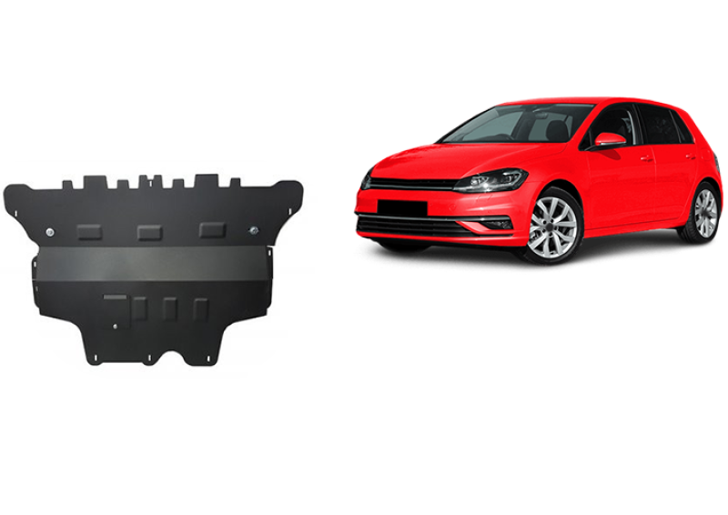 Acier plaque couvercle cache protection moteur VW Golf 6 (2012-2021)