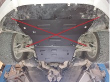 Acier plaque couvercle cache protection boîte de vitesses Audi A4 B9 (2016-2026)