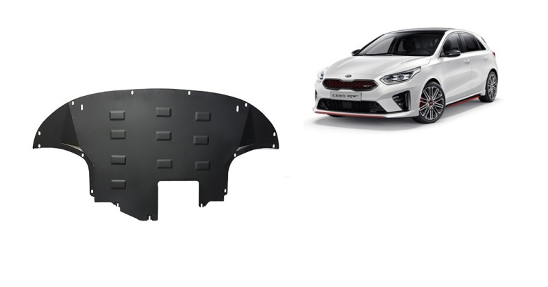 Acier plaque couvercle cache protection moteur Kia Ceed (2018-2026)