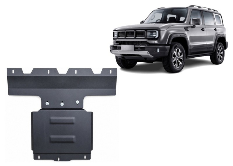 Acier plaque couvercle cache protection moteur Baic Beijing BJ40 (2023-2026)