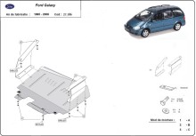 Acier plaque couvercle cache protection moteur Ford Galaxy 1 (1995-2006)