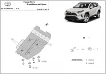 Aluminium - Osłona dyferencjału Toyota Rav4 (2018-2026)