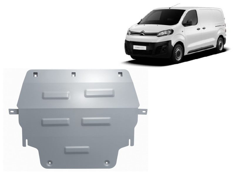 Aluminium plaque couvercle cache protection moteur Citroen Dispatch (2016-2026)