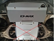 Acier plaque couvercle cache protection de radiateur Isuzu D-Max (2019-2026)
