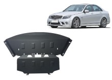 Acier plaque couvercle cache protection moteur Mercedes C-Classe (2006-2014)