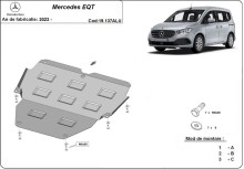 Aluminium Osłona pod silnik Mercedes EQT (2023-2026)