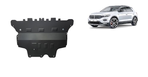 Stalowa Osłona pod silnik Volkswagen T-Roc - reczna skrzynia biegow (2017-2026)