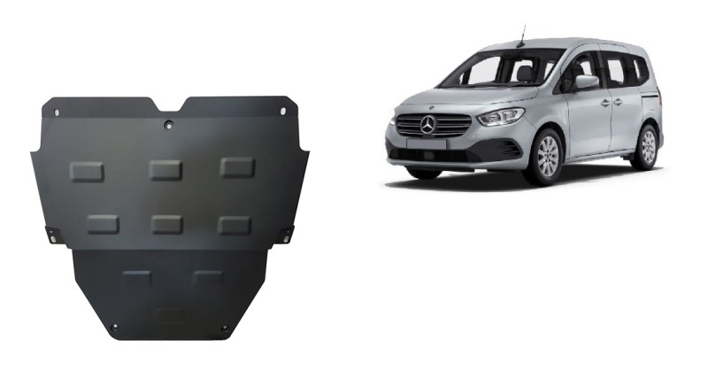 Acier plaque couvercle cache protection moteur Mercedes EQT (2023-2026)