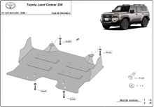 Aluminium Osłona pod silnik Toyota Land Cruiser 250 (2024-2026)