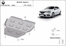 Acier plaque couvercle cache protection moteur Renault Megane 3 (2016-2026)