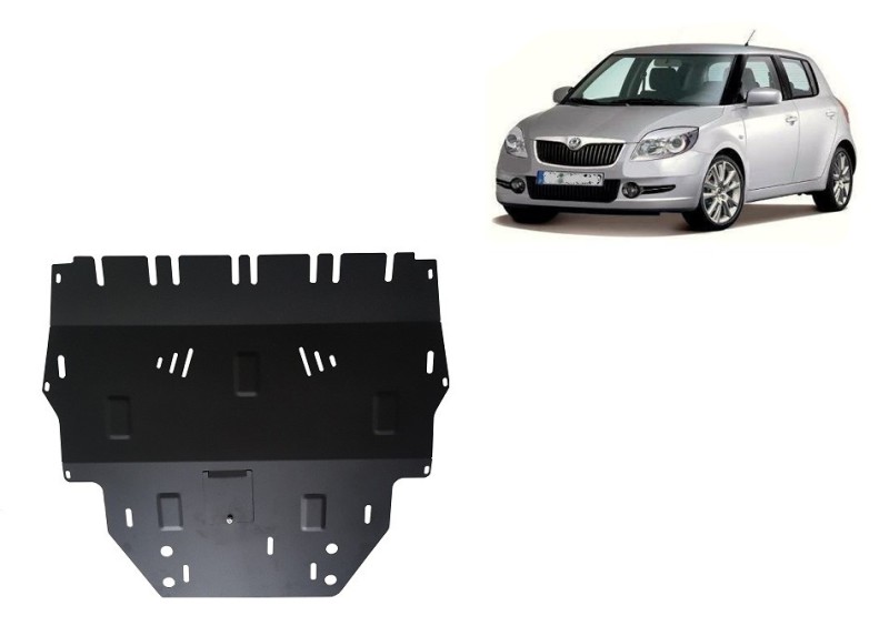Acier plaque couvercle cache protection moteur Skoda Fabia Diesel (2007-2014)