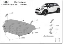 Acier plaque couvercle cache protection moteur Man Tge (2010-2016)