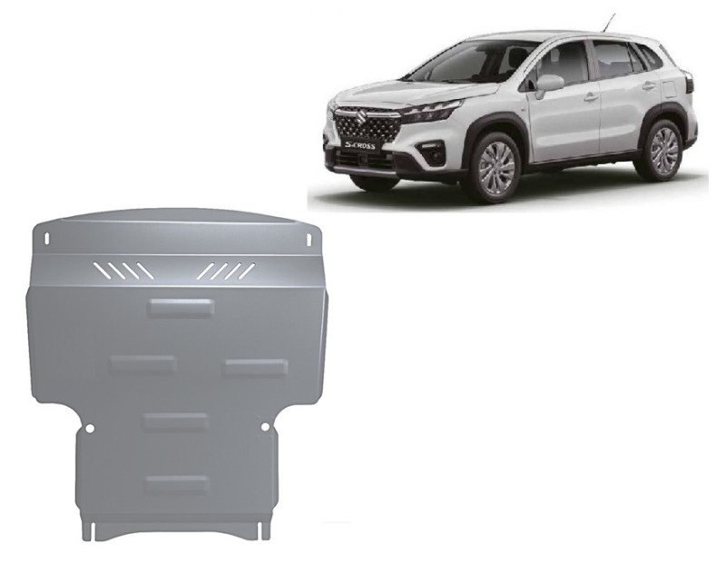 Aluminium plaque couvercle cache protection moteur Suzuki S-Cross (2013-2023)