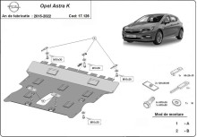 Acier plaque couvercle cache protection moteur Opel Astra H (2015-2021)