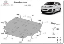 Stalowa Osłona pod silnik Citroen Spacetourer (2016-2026)