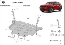 Aluminium Osłona pod silnik Skoda Kodiaq (2024-2026)