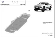 Stalowa Osłona zbiornika paliwa Volkswagen Amarok 2 (MB3G9A147CF; 2643728) (2022-2026)