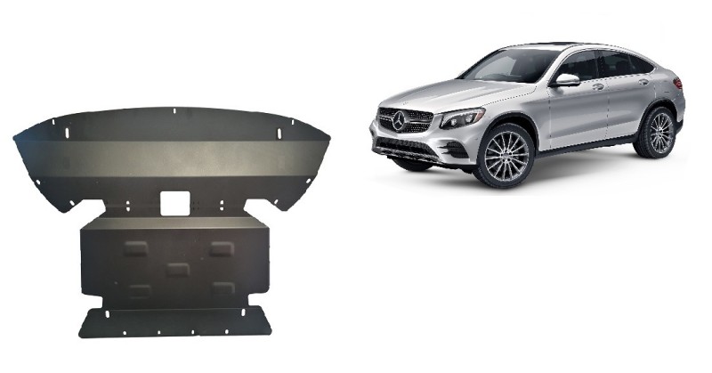 Acier plaque couvercle cache protection moteur Mercedes GLC (2015-2022)