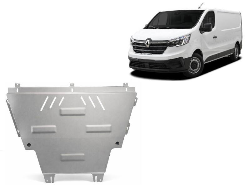 Aluminium plaque couvercle cache protection moteur Renault Trafic (2022-2026)