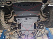 Aluminium plaque couvercle cache protection moteur Nissan Navara (2005-2015)