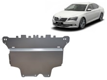 Aluminium plaque couvercle cache protection moteur Skoda Superb (2015-2024)