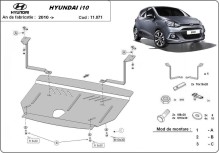 Acier plaque couvercle cache protection moteur Hyundai i10 (2012-2017)