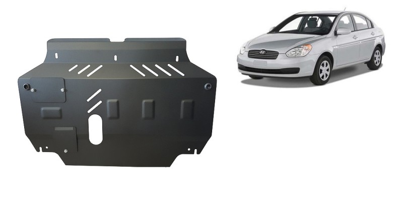 Acier plaque couvercle cache protection moteur Hyundai Accent (2005-2010)