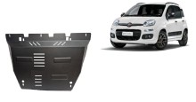 Acier plaque couvercle cache protection moteur Fiat Panda 4x2 (2011-2026)