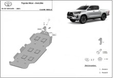 Aluminium - Osłona zbiornika paliwa Toyota Hilux Invincible (2021-2026)