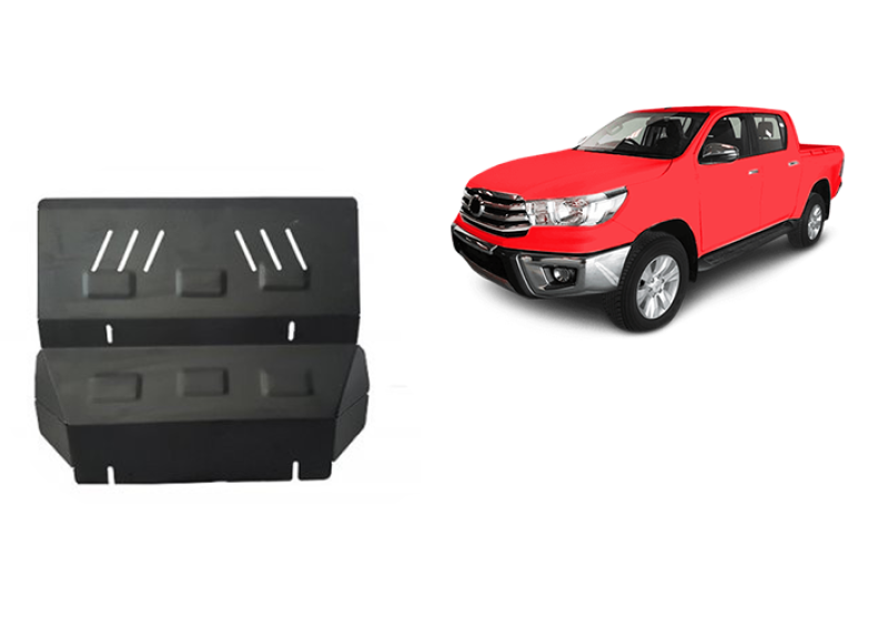 Acier plaque couvercle cache protection de radiateur Toyota Hilux Invincible (2021-2026)