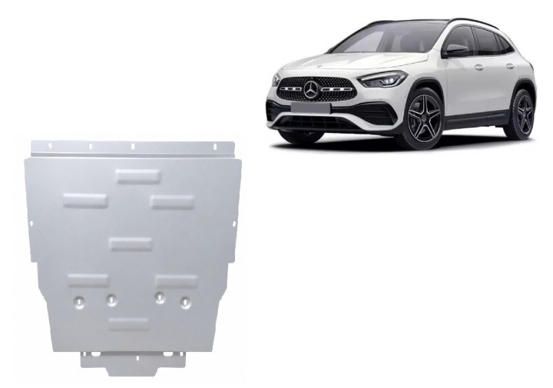 Aluminium plaque couvercle cache protection moteur Mercedes GLA (2018-2026)
