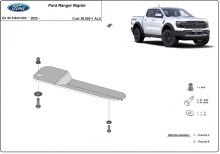 Aluminium plaque couvercle cache protection filtre à carburant Ford Ranger Raptor (2023-2026)