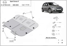 Acier plaque couvercle cache protection moteur Opel Insignia (2000-2006)