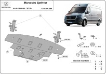 Acier plaque couvercle cache protection moteur Mercedes Sprinter (2018-2026)