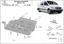 Acier plaque couvercle cache protection boîte de vitesses Mercedes Vito (2003-2014)